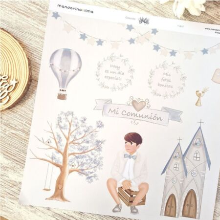 Mandarina Lima, Un día genial Kit de papeles ilustrados 3