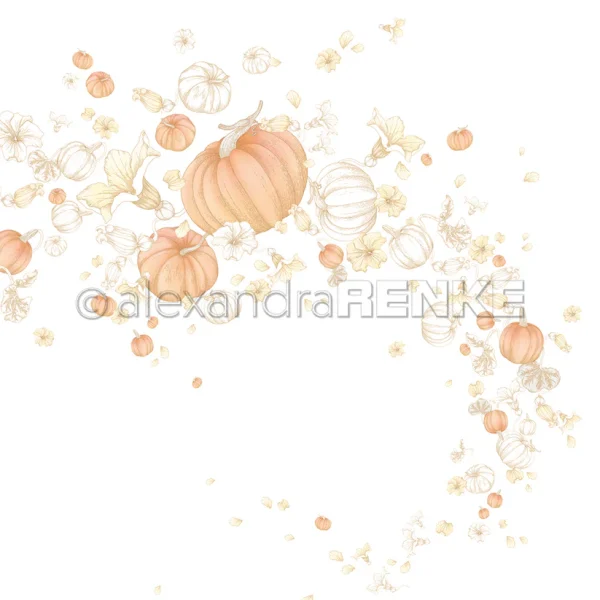 alexandra RENKE - Papel de diseño 'Variación de calabaza'