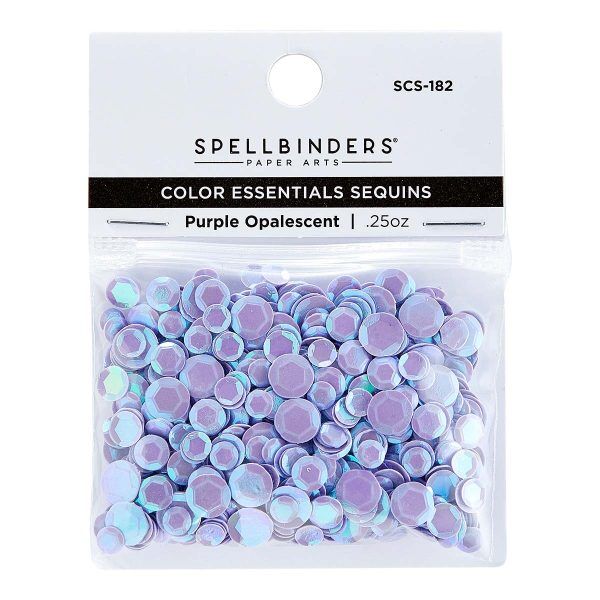 Spellbinders - Lentejuelas purple opalescent