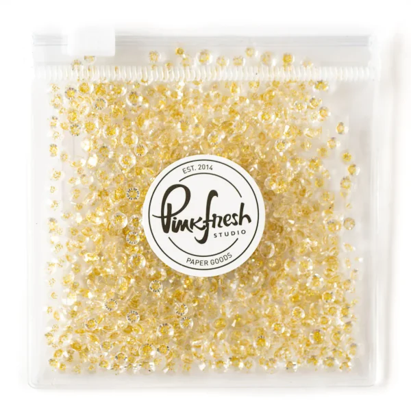 Pink Fresh Studio - Jewels Transparentes con polvo dorado
