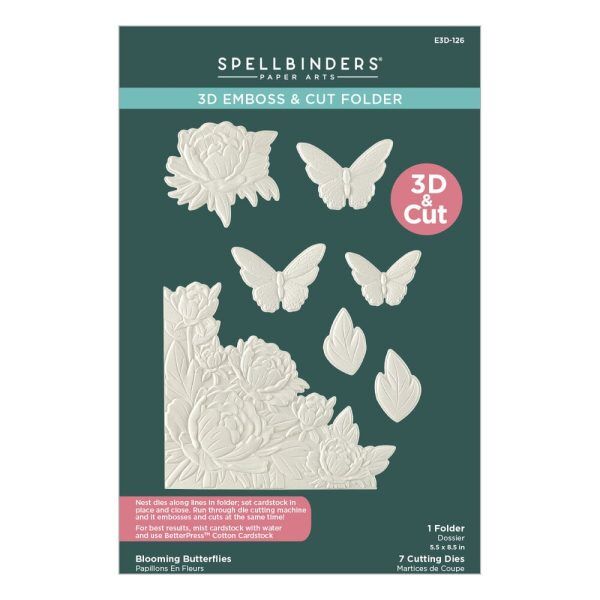 Spellbinders - Blooming Butterflies 3D Emboss & Cut Folder
