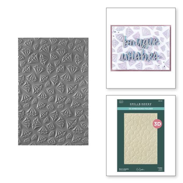 Spellbinders - Born to Sparkle 3D Embossing Folder