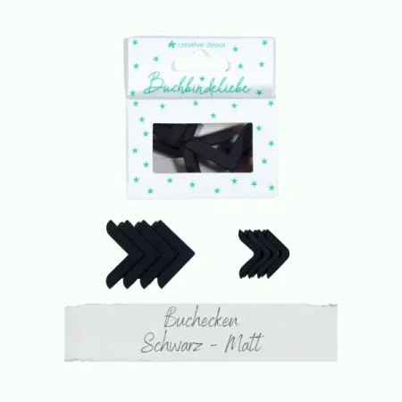 esquineras lencuadernación negro scrap creativedepot