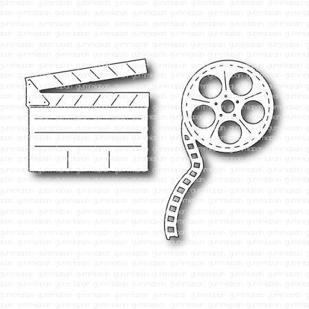 Gummiapan - Troquel - Claqueta de cine y rollo de película