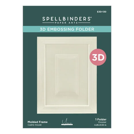 Spellbinders - Carpeta de relieve 3D con marco moldeado - Imagen 3