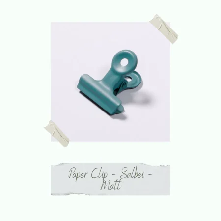 clip para papel salvia mate