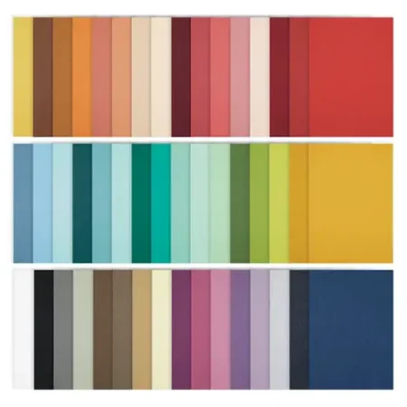 Spellbinders - Paquete completo de 48 cartulinas A4 ColorWheel (48 tonos)