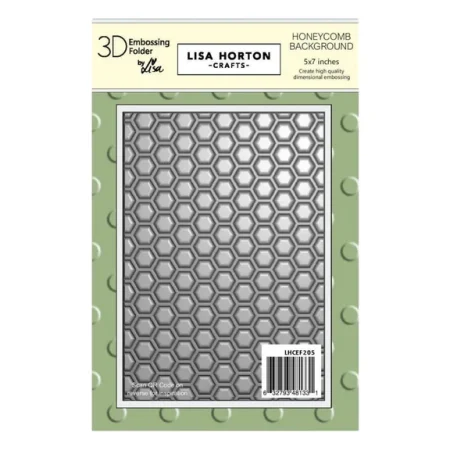 Lisa Horton Crafts - Honeycomb Background 5" x 7" Embossing Folder