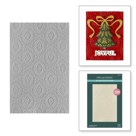 Spellbinders - Merry Moments 3D Embossing Folder Christmas Cameos