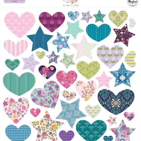 Pinkfresh Studio -Lovely Lane: Hearts & Stars Ephemera