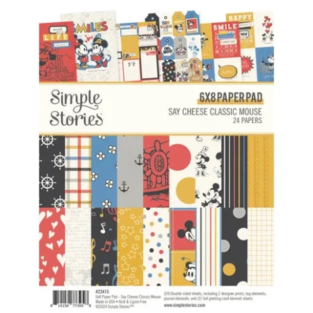 Simple Stories - Say Cheese Classic Mouse 6x8 Inch Paper Pad