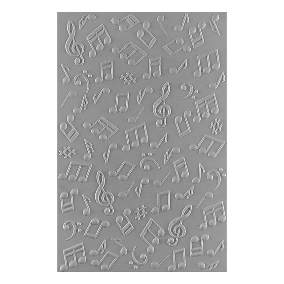 Spellbinders - Carpeta de relieve 3D de notas musicales - Imagen 2
