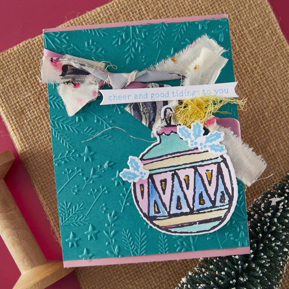 Spellbinders - Carpeta de relieve 3D con marco de estrellas y hojas - Imagen 4