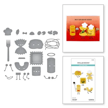 Spellbinders - Troqueles grabados Pasta Friends - Buon Appetito