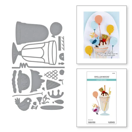 Spellbinders - Troqueles grabados Fountain Wishes - Happier Hour