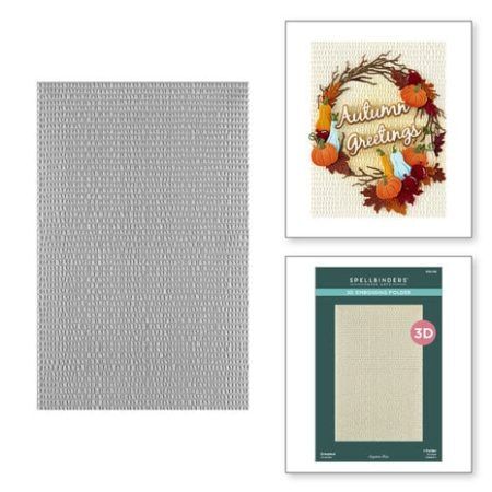 Spellbinders - Carpeta de relieve 3D con textura y follaje