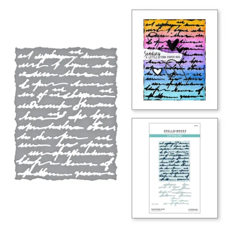Spellbinders - Troqueles grabados con escritura de borde desbarbado