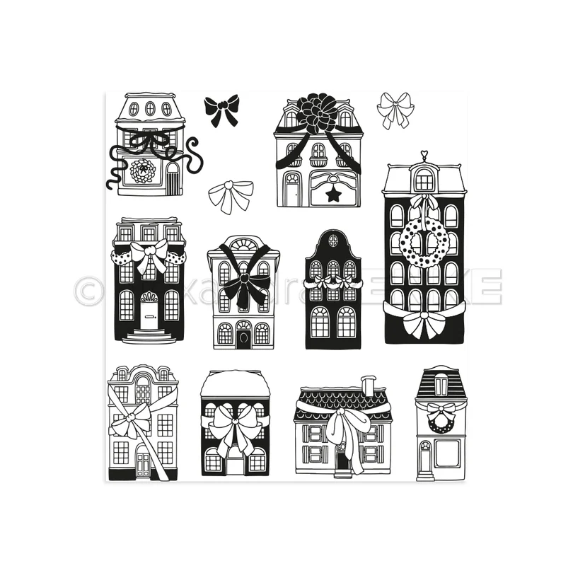 alexandra RENKE - Sello transparente 'Casas de arco mágico'