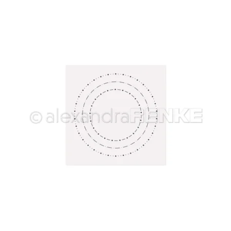 alexandra RENKE - Carpeta de relieve 'Patrón Círculos Estrella Alegría'