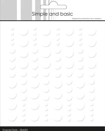 Simple and Basic - Enamel Dots adhesivos - Blanco suave