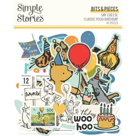 Simple Stories - Say Cheese Classic Pooh Birthday Bits & Pieces