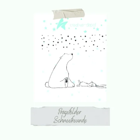 Creative Depot - Carpeta de relieve - Amantes de la nieve