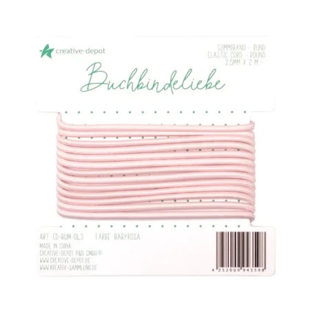 Creative Depot - banda elástica -Babyrosa - Redonda