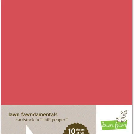 Lawn Fawn - Cardstock - CHILI PEPPER - 8.5" x 11" - 10 Sheets
