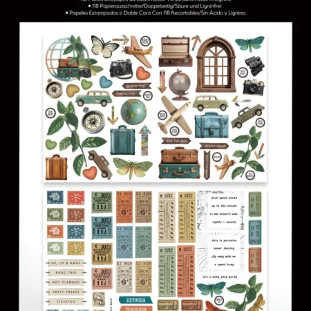 Arden Creative Studio - Been There Laser Cuts (118pcs) by Katie Pertiet