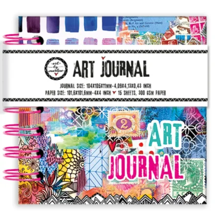 Art By Marlene - Art Journal 4x4 Inch 300 GSM Paper (15 Sheets)