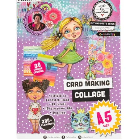Art By Marlene - Cut and Paste Block A5 Color-Happy