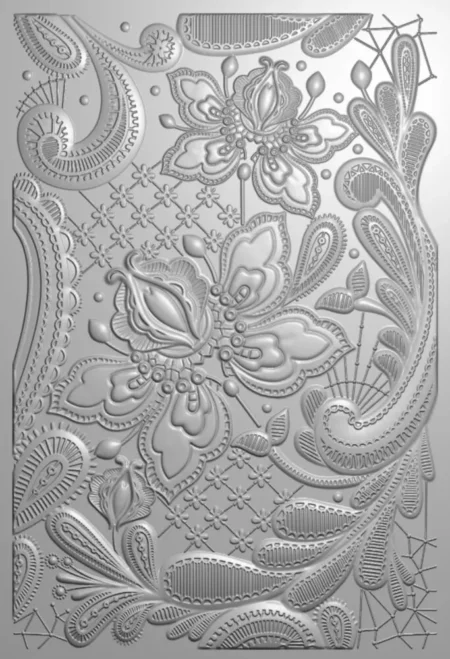 Crafter’s Companion – Antique Lace 6×4 Inch 3D Embossing Folder Lace ...