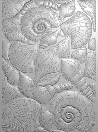 Crafter's Companion - Coastal 3D Embossing Folder Seashells