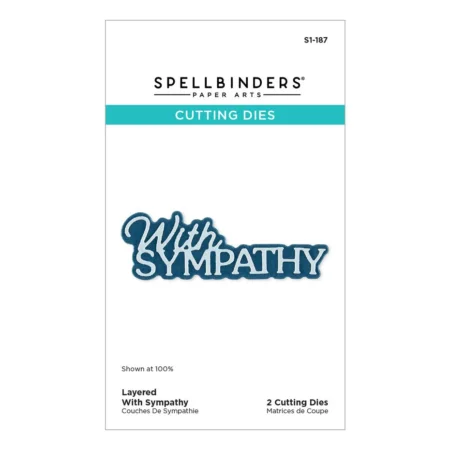 Spellbinders - Essentially Yours Sentiments Etched Dies Layered  With Sympathy