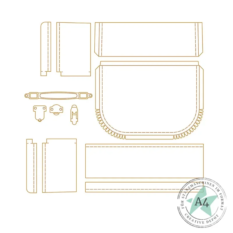 Creative Depot - Troquel Maleta retro Grande