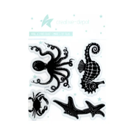 Creative Depot - Carpeta Cut & Emboss - Criaturas marinas
