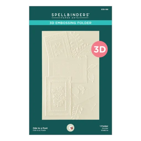 Spellbinders - Carpeta de relieve 3D "Oda a un poeta" de Susan Tierney-Cockburn