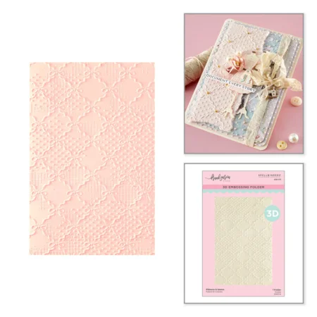Spellbinders - Ribbons & Seams 3D Embossing Folder by Frank Garcia