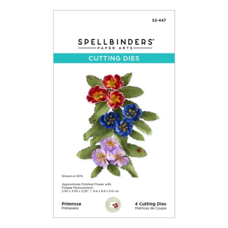 Spellbinders - Troqueles grabados Primrose de Susan Tierney-Cockburn