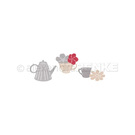 alexandra RENKE - Troquel Juego de Té Floral