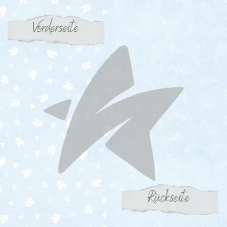 Creative Depot - Papel de diseño - Basic - Baby Blau - Casas y ramas- Impreso por las dos caras