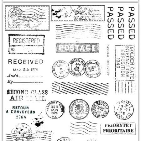 Craft Consortium - The Collector Rub on Transfers Postage (2pcs)