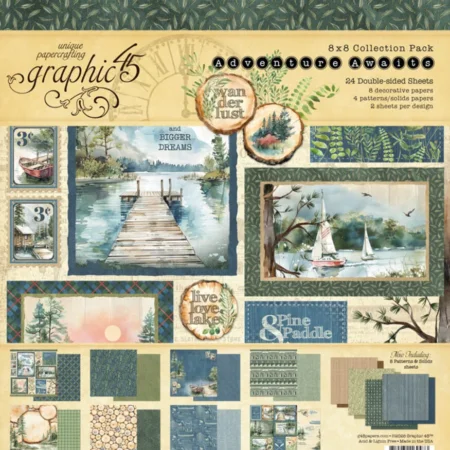 Graphic 45 - Adventure Awaits 8x8 Inch Collection Pack