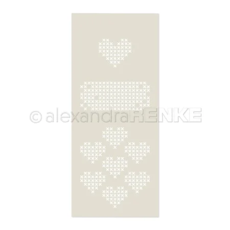 alexandra RENKE - Plantilla con diseño de corazón en punto de cruz