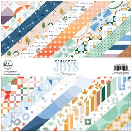 Pinkfresh Studio - Ordinary Joys 12x12 Inch Paper Pack Double-Sided (12pcs) by Geralyn Sy