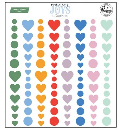 Pinkfresh Studio - Ordinary Joys Enamel Shapes by Geralyn Sy