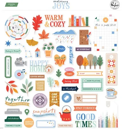 Pinkfresh Studio - Ordinary Joys Ephemera (53pcs) by Geralyn Sy