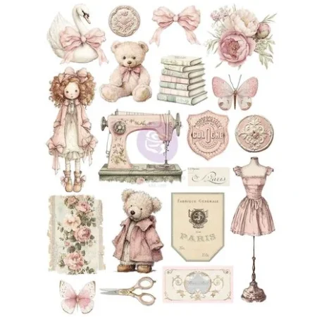 Prima Marketing - Buttons & Keepsakes A4 Transfer by Frank Garcia