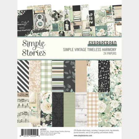 Simple Stories - Simple Vintage Timeless Harmony 6x8 Inch Pad