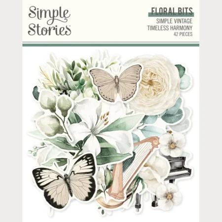 Simple Stories - Simple Vintage Timeless Harmony  Floral Bits & Pieces